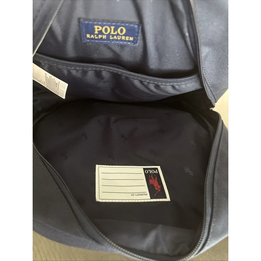Ralph Lauren Polo Youth Backpack Combo Set Lunchbox Pencil Case Navy Red School